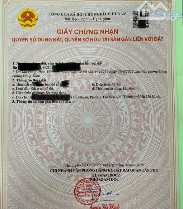 HIẾM 1-0-2 🏡 TÂN PHÚ – NGAY AEON– HXH 30 ĐỖ NHUẬN – 48M² – 1 TRỆT 1 LỬNG – CHỈ 5,3 TỶ - 6