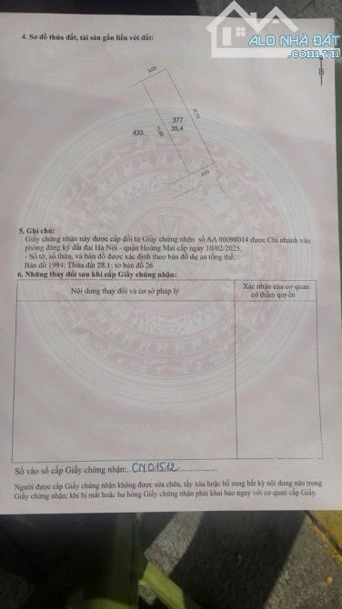 HIẾM - NGÕ THÔNG - THOÁNG TRƯỚC SAU - THOÁNG MÁT - 4 NGỦ - VỀ Ở LUÔN - 6