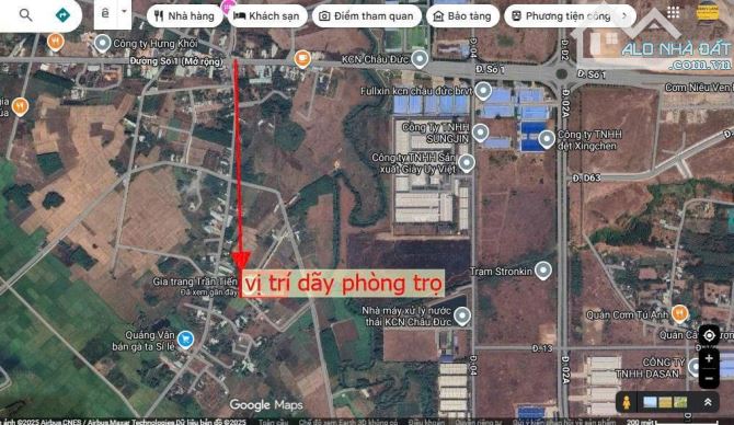 Bán dãy trọ đường bê tông, xã Châu Pha, tp Hồ Chí Minh