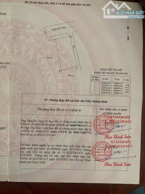 Bán gấp lô 174m2 thổ cư góc 2 mặt tiền nhựa hiền vương, gần biển chỉ 4ty6