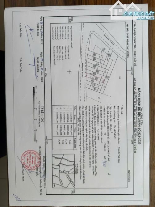 🏡 ĐẤT MẶT TIỀN ĐƯỜNG NHỰA LONG TÂN – LÁNG DÀI, HUYỆN ĐẤT ĐỎ, BRVT