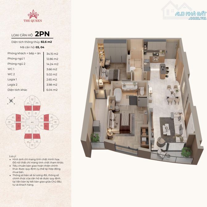 Mở bán chung cư The Queen 360 Giải Phóng chiết khấu đến 8,5% full nội thất