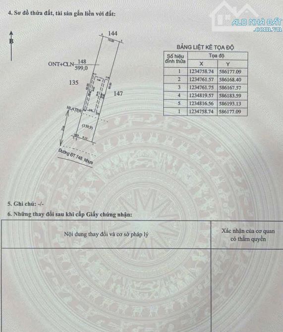 BÁN ĐẤT MT DT748, AN LẬP, DẦU TIẾNG, DT:10x60, TC160M2, SHR, GIÁ 2,850 TỶ - 4