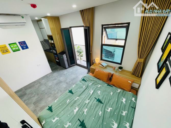 Bán tòa CHDV Kim Đồng 2 thoáng xuất sắc ngõ thông gần NEU xây mới 60m2*7T thang máy 17PN