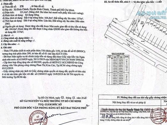 CHÍNH CHỦ ĐI NƯỚC NGOÀI CẦN BÁN CĂN NHÀ VƯỜN DT 320m2 CHỈ 1TỶ980TR XÃ  BÌNH CHÁNH - 3