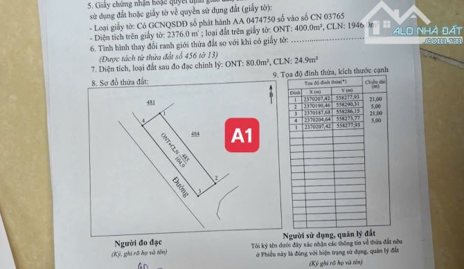 BÁN GẤP LÔ ĐẤT ĐẸP TẠI HOÀNG HOA, TAM DƯƠNG GẦN KCN 105M GIÁ CHỈ 6XX TRIỆU - 2