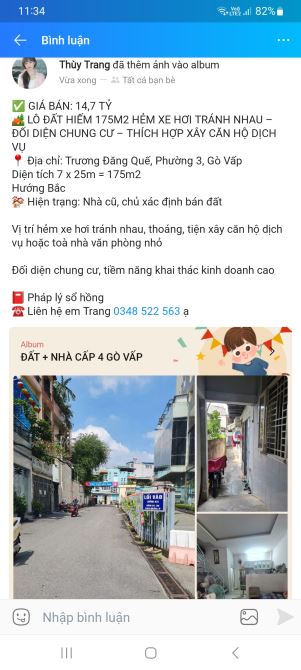 Nhà cấp 4 diện tích khủng 175m2 giá 14,7 tỷ đường 8m Trương Đăng Quế Phường 3 Gò Vấp
