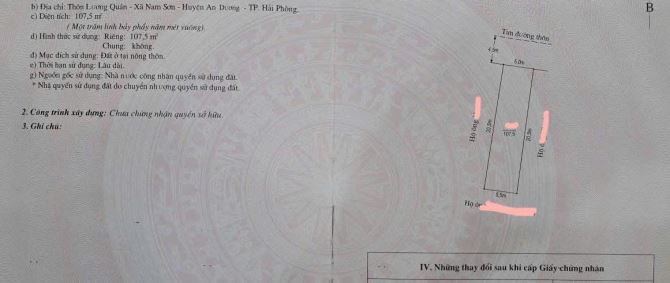 Hàng đẹp 107,5m2 đất mặt đường Lương Quán, An Dương, kinh doanh siêu đẹp