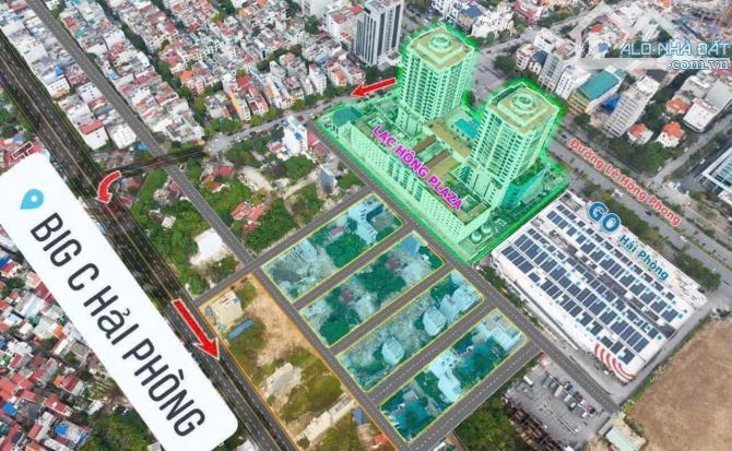 Bán đất tại đường lê hồng phong, ngô quyền, dt 238m Giá 30,5 tỷ