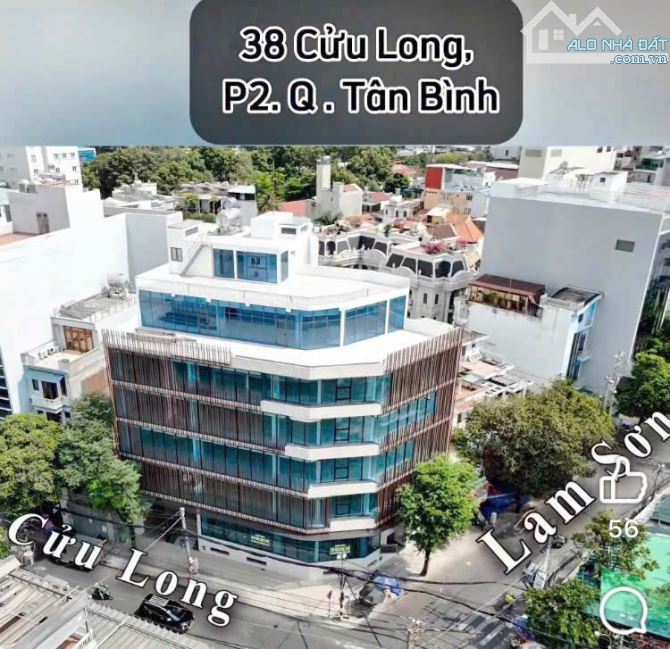 Bán tòa nhà VP góc 2MT Cửu Long P2 Tân Bình, DT 30x20m CN 440m2, hầm 6 tầng giá 230 tỷ