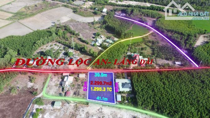 Bán lô đất sào sẵn 1295m2 đất ở xã Phước Hải (Lộc An cũ), tp HCM