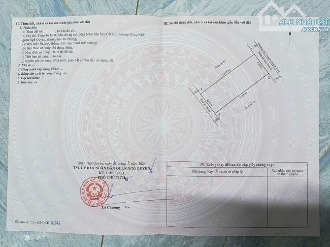 : Bán đất 60m2 lô 7c Lê Hồng Phong, sau Lẩu dê Phượng Chi vào - Vị trí: Kinh doanh b