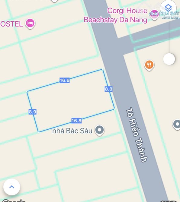 🔥Đất 2 mặt tiền đường Tô Hiến Thành . Sơn Trà  - Diện tích 150m2 ngang 9m