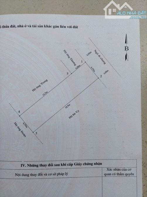 Bán đất tặng dãy nhà trọ mặt ngõ 132 An Đà - DT 84m - Mt 4.55m  giá bán 50 triệu/m