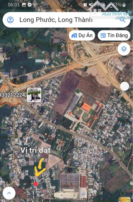 Bán đất chính chủ gần Sân bay Long Thành