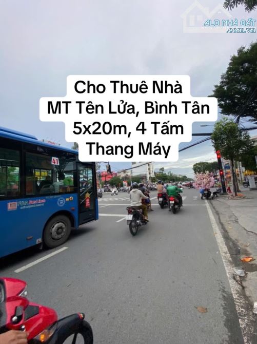 Cho thuê nhà mặt Tiền Tên Lửa, Bình Tán, 5x20m, thang máy, vị trí đẹp