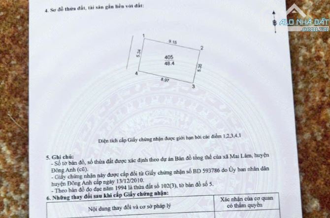 CỰC HOT-BÁN ĐẤT MAI LÂM-ĐÔNG ANH-48,4M2-5 TỶ-VIEW HỒ-Ô TÔ-HÀNG XÓM VINHOMES