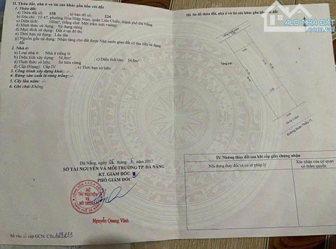 📌📌📌LÀM VIỆC TRỰC TIẾP GIÁ TỐT !!!bán nhà cấp 4 mặt tiền xuân thiều 11