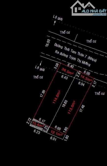 CẶP ĐẤT (6x23) MẶT TIỀN TAM ĐÔNG 2, THỚI TAM THÔN, HÓC MÔN