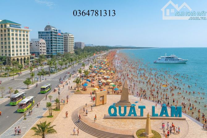 Siêu phẩm đất mặt biển Quất Lâm, đường 72m lô góc 3 mặt, 710m2 MT40m full thổ cư