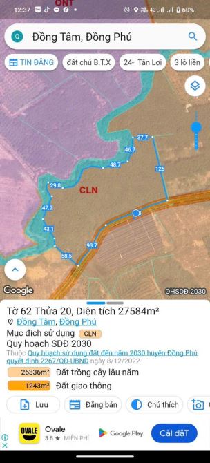 Bán lô đất 2.7ha có 200m mặt tiền phân lô hay làm gì cũng được - 1
