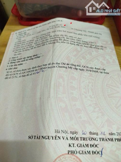 bấn đất trung tâm tt xuân mai 125m đường ô tô vào tận đất  giá đầu tư - 1