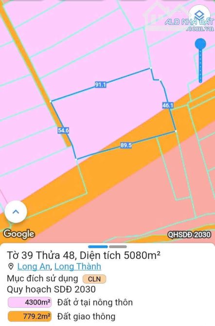 HÓT [5080m2], ONT Lên thổ cư, Mặt trước sân bay Long Thành, giá cực tốt - 1