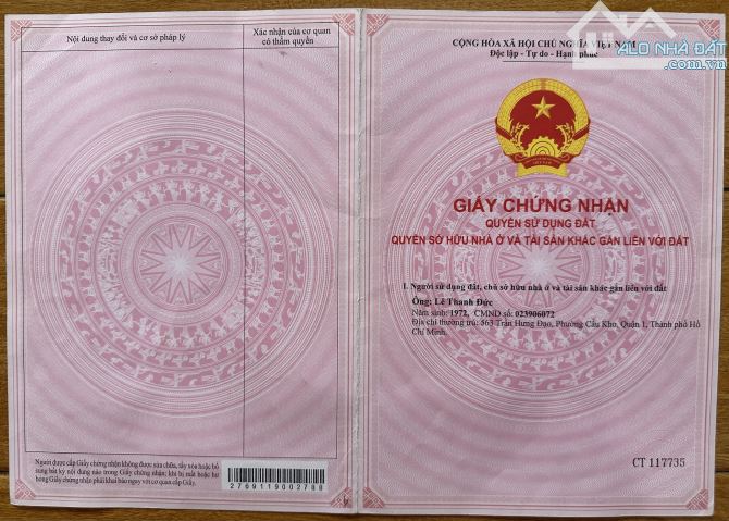 CHÍNH CHỦ CẦN BÁN GẤP ĐẤT CÁCH ĐƯỜNG LÊ HỮU NGHĨA 100M, TP. TÂN AN, GIÁ 1.1 TỶ - 1