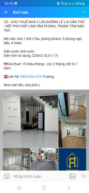 Nhà 2 lầu mặt tiền đắc địa trung tâm Cần Thơ - 1