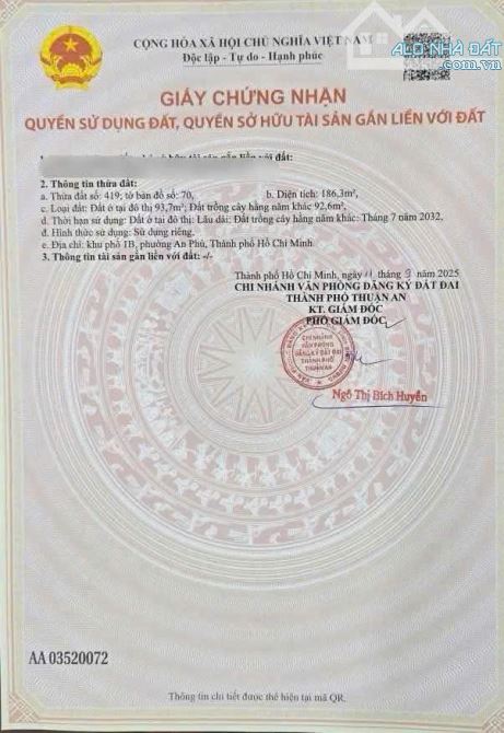 🔥Bán đất trung tâm An Phú gần KCN Chí Hùng, mặt tiền đường 8m, giá rẻ - 1