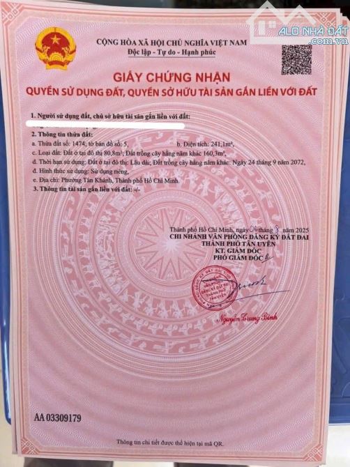 🔥Bán đất Tân Phước Khánh 52, Tân Khánh, TP.HCM – 240m² thổ cư, giá rẻ - 1