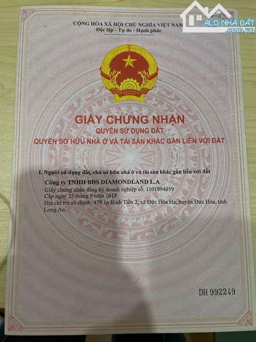 CẦN BÁN GẤP 2 LÔ ĐẤT NGAY DỰ ÁN THE DIAMOND CITY GIÁ 1TY638 SHR SANG TÊN NGAY - 1