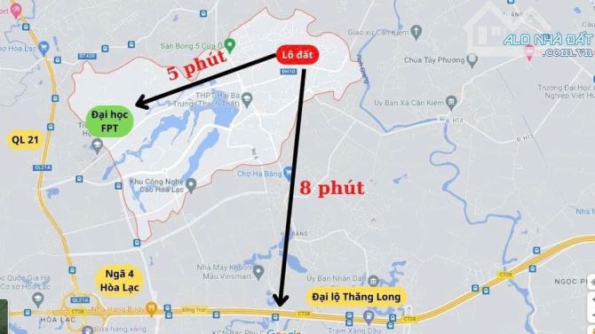 🚀 65,5m² đất Tân Xã – Gần ĐH FPT & CNC Hòa Lạc, giá siêu đầu tư! - 1