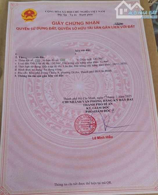 Bán nhà cấp 4 (5x29m), hẻm Nguyễn Thị Phố p. Tân Đông Hiệp, thu 8tr/th - 2