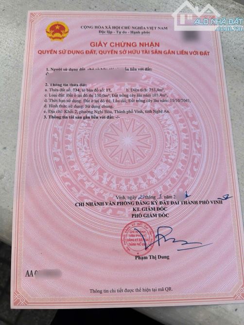 BÁN ĐẤT NGAY TRUNG TÂM NGHI HÒA CÁCH ỦY BAN CHỈ 35m - 2