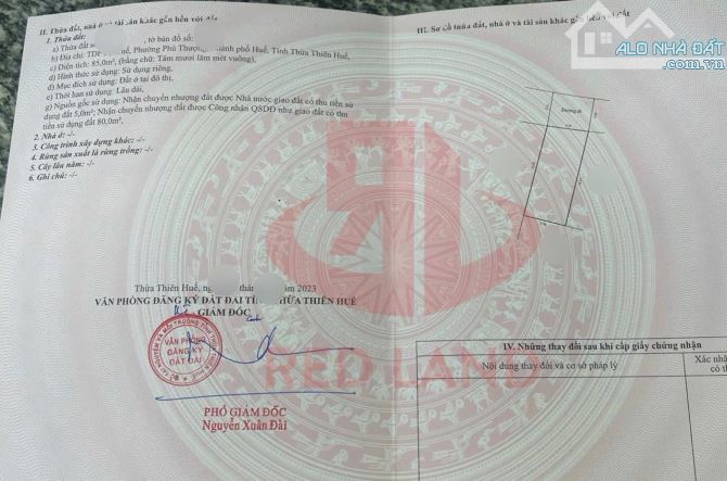 BÁN ĐẤT KIỆT PHẠM VĂN ĐỒNG TP HUẾ - 2