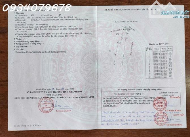 bán nhà vườn Sông Câu Khánh Vĩnh, Khánh Hòa - 2