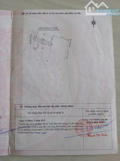 CHÍNH CHỦ BÁN LÔ ĐẤT ĐẸP – TẶNG KÈM NHÀ ĐANG CHO THUÊ – 2 MẶT TIỀN QUỐC LỘ 20 - 2