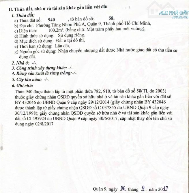 Bán Lô Đất 100m2 Ngang 5m Đường Số 2 Đình Phong Phú. TNP B  Q9 - 2