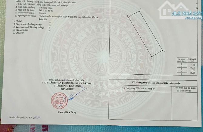 BÁN ĐẤT GIÃN DÂN ĐƯỜNG TRỤC CHÍNH TIÊN XÁ HẠP LĨNH GIÁ 7,8 TỶ - 2