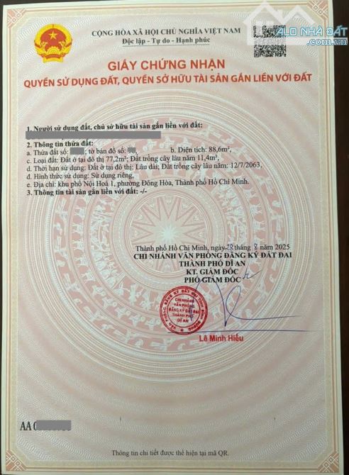 Bán đất 7.6x11m, hẻm Bà Huyện Thanh Quan p. Bình An kế làng đại học - 2