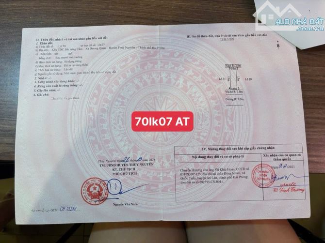 ❎Chào bán 3 lô 84Lk07, 70lk07và 11lk11  RẺ NHẤT Tái Định Cư Áp Tràn - Phường Thuỷ Nguyên - 2