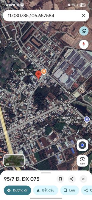 Bán Đất Định Hòa, Thủ Dầu Một nhánh Dx075. DT: 5 x 20 Thổ cư 70m2 - 2