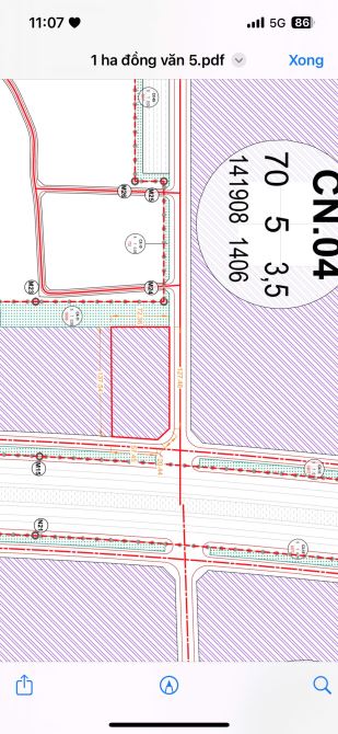 CTY cần bán 2 ha đất sxkd kCN Đồng Văn 5, chỉ 110 usd/m2 - 2