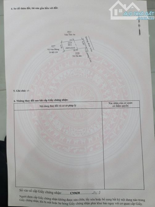 Đất nhánh Dx132 Tân An. Dt 6m4x16 (60tc) giá 1tỷ590 - 3