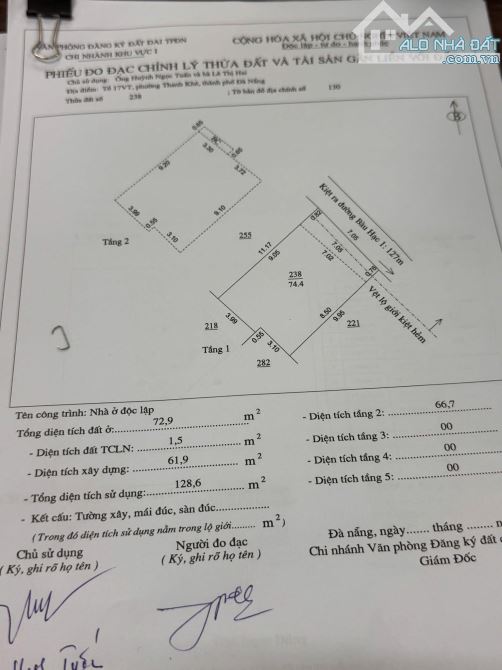 "🏡 Bán nhà 3 tầng kiệt ô tô Bàu Hạc 1 – Vĩnh Trung, Thanh Khê - 4