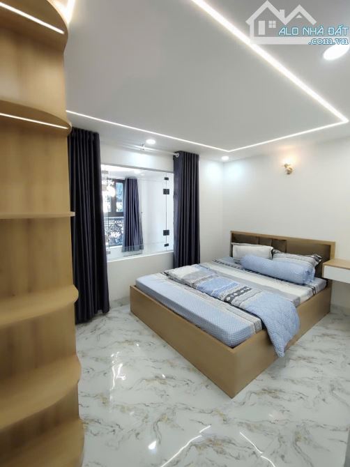 Ô TÔ ĐỖ CỬA, NHÀ MỚI 4 Tầng 4PN 32m2 (4 x 8 ), P1 Gò Vấp, giá 7.38ty TL - 5