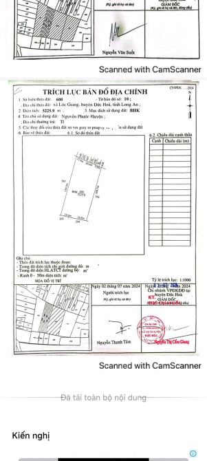 13,5 tỷ 💢 ĐẤT LỚN Lộc Giang Đức Hòa  ( An Ninh TN ) 👉 1 ( hơn 1,8 ha - 5