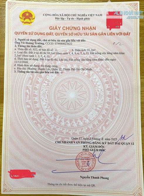 🌟 ĐẤT ĐẸP TL40 89m2 – NGAY CỔNG TRƯỜNG TRẦN CAO VÂN, Q.12 🌟 - 5