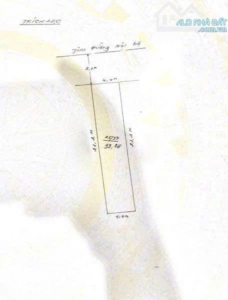 Nhà 3 tầng dân xây tuyến 2 Trung Lực - Đằng Lâm. DT 93m2. Hướng ĐTT - 7